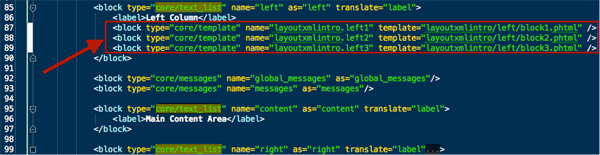 inserting into left block